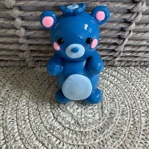 Handmade Clay Blueberry Bear